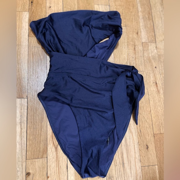 Zimmermann Knotted Cutout Bandeau Swimsuit - Size 2 (US Size 6/8) - Picture 3 of 7